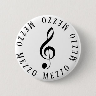 Mezzo Zanger Treble Clef Button