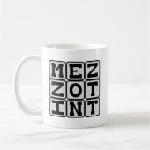 Mezzotint, drukprocédé koffiemok (Links)