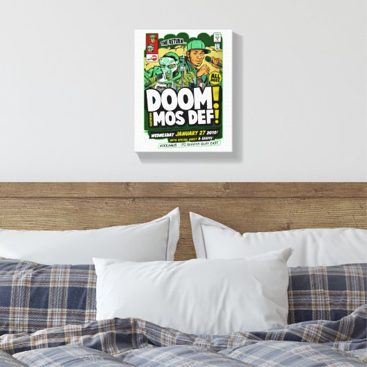 mf doom canvas afdruk (Insitu (Slaapkamer))