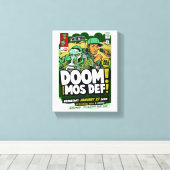 mf doom canvas afdruk (Insitu (Houten vloer))