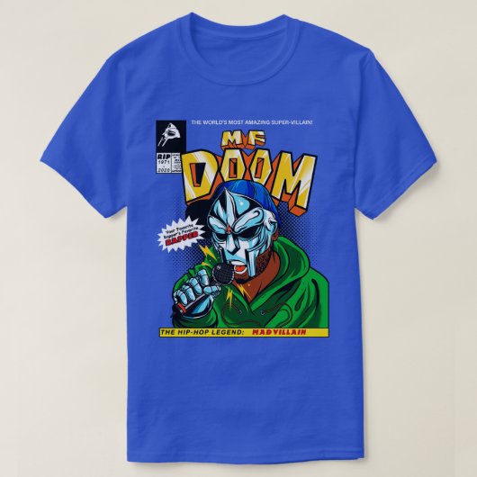 MF DOOM Comic cover Tribute T-shirt (Design voorkant)