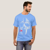 Mf DOOM Halftone Illustratie grappig T-shirt (Voorkant volledig)