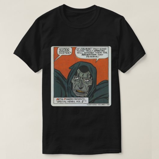 MF Doom - Metal Fingerz Classic T-Shirt (Design voorkant)
