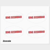 MF Doom rapper Ovale Sticker (Vel)