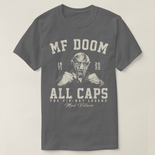 MF Doom Retro  Wit Tas T-shirt (Design voorkant)