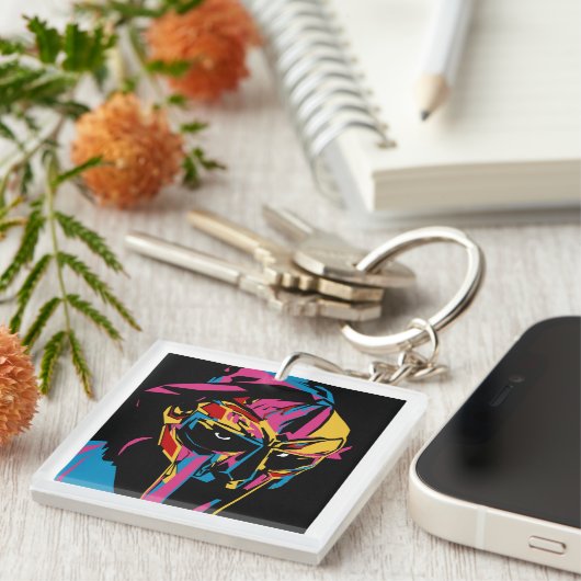 MF DOOM Sleutelhanger - Rapper Sleutelhanger (Voorkant Rechts)