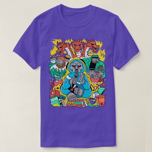 MF DOOM VRIENDEN Baseball TS shirt (Design voorkant)