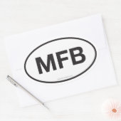 MFB erfgoed Ovale Sticker (Envelop)
