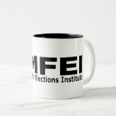 MFEI Hoed Tweekleurige Koffiemok (Voorkant rechts)