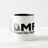 MFEI Hoed Tweekleurige Koffiemok (Voorkant links)