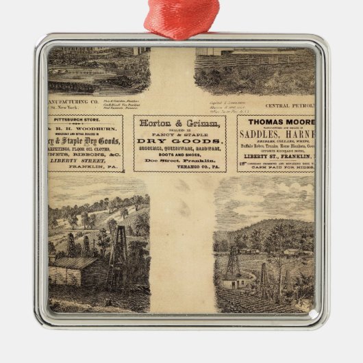 Mfg co, olievelden metalen ornament (Voorkant)