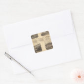 Mfg co, olievelden vierkante sticker (Envelop)