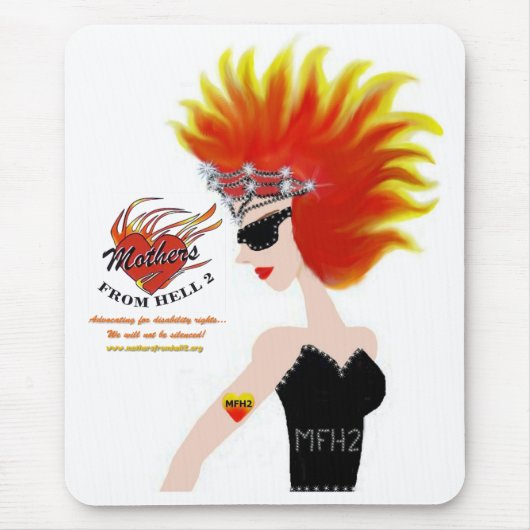 MFH2 - Flaming Hair & Tiara Mousepad Muismat (Voorkant)