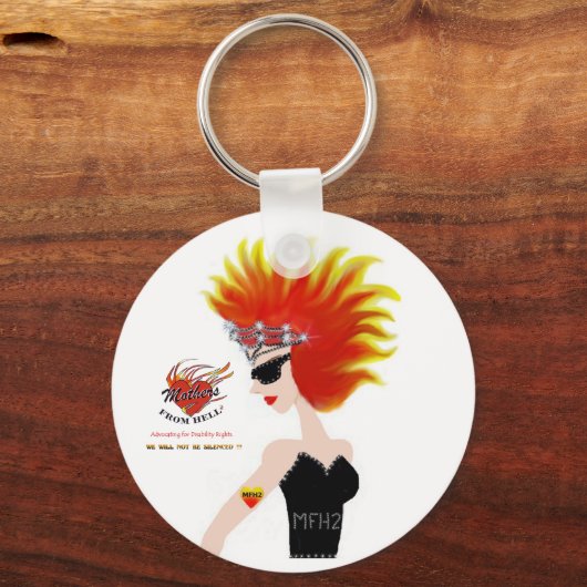 MFH2 - Flaming Hair & Tiara-Sleutelhanger Sleutelhanger (Voorkant)