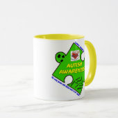 MFH2-MOK - LargeGreenPuzzlePieceBorderWords Mok (Voorkant rechts)