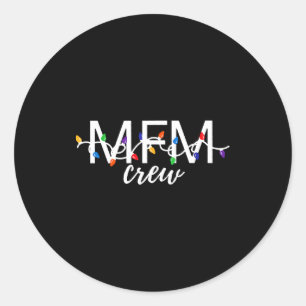 Mfm Crew Kerst Maternele Foetale Geneeskunde Obgyn Ronde Sticker