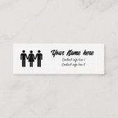 MFM-oproepkaart Mini Visitekaartje (Voorkant)