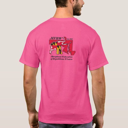 MFRW Roze T-shirt (Achterkant)