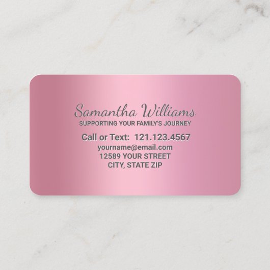 MFT huwelijk en gezinstherapeut Visitekaartje (Achterkant)