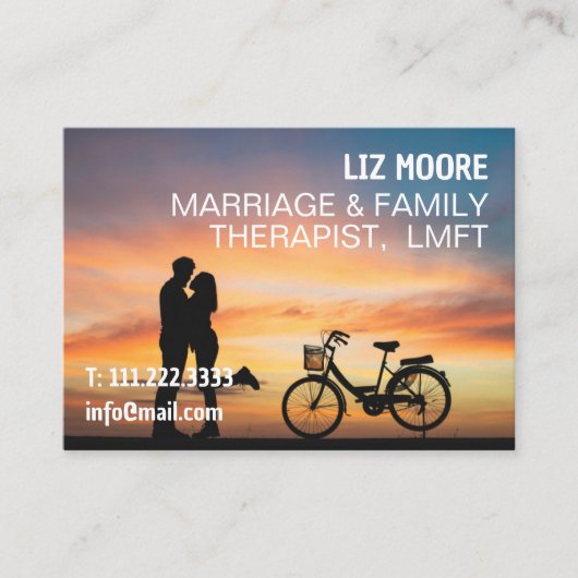 MFT huwelijk en gezinstherapeut Visitekaartje (Voorkant)