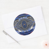 _MG_0020 plat Ronde Sticker (Envelop)