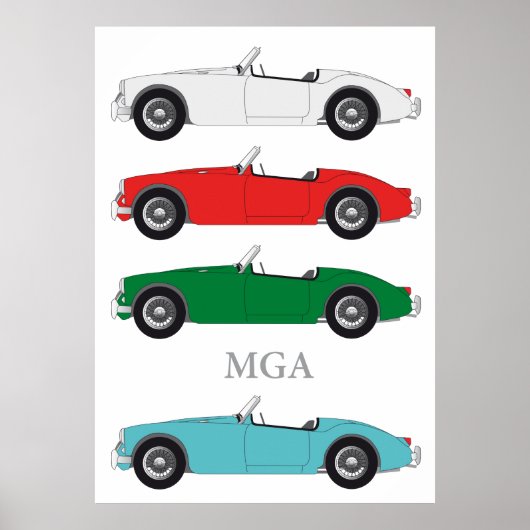 MG A poster (Voorkant)