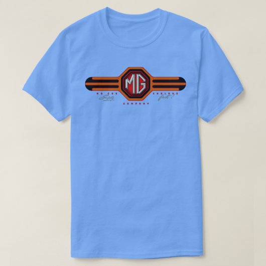 MG auto's Engeland 1 T-shirt (Design voorkant)