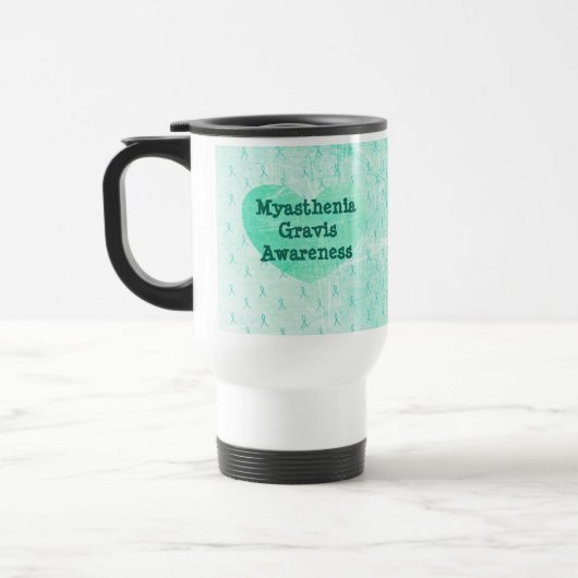 MG Awareness Ribbons Coffee Cup Reisbeker (Links)