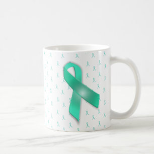MG Awareness Ribbons Koffie Mok Blauwgroen