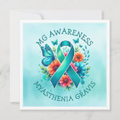 MG Bewustzijn | Myasthenia gravis-lint (Voorkant)