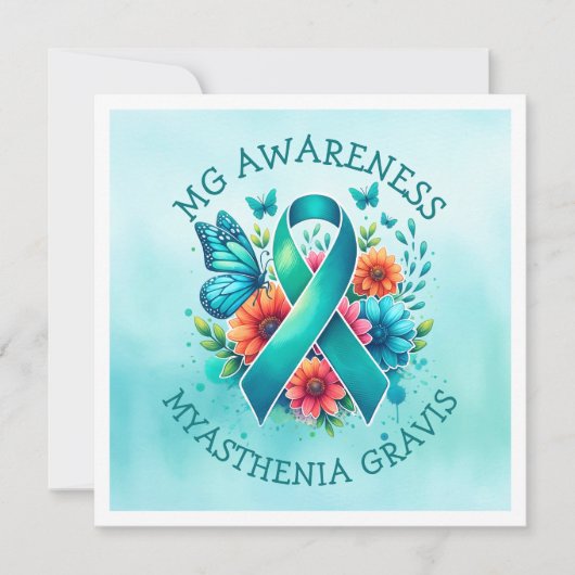 MG Bewustzijn | Myasthenia gravis-lint (Voorkant)