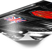 MG Classic British Sports Motor Car Foto Afdruk (Hoek)