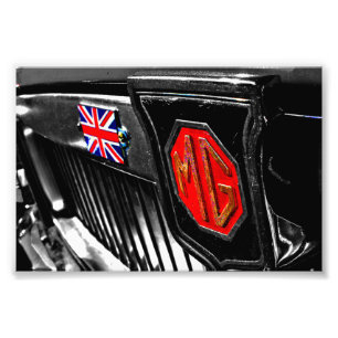 MG Classic British Sports Motor Car Foto Afdruk