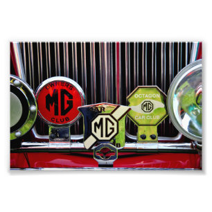 MG Classic British Sports Motor Car Foto Afdruk