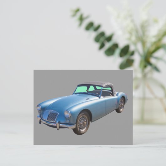 MG Converteerbaar Sportscar Briefkaart (Staand voorkant)