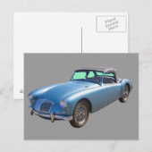 MG Converteerbaar Sportscar Briefkaart (Voorkant / Achterkant)