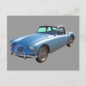 MG Converteerbaar Sportscar Briefkaart (Voorkant)