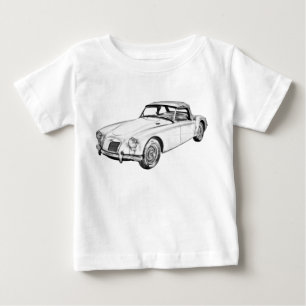 MG Converteerbare sportwagen Illustratie