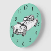 MG Converteerbare sportwagen Illustratie Grote Klok (Hoek)