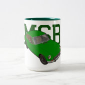 mg groen tweekleurige koffiemok (Center)