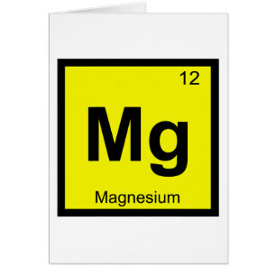 Mg - Magnesium Scheikunde Periodiek Systeem Symboo