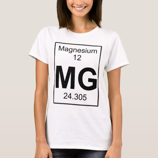 Mg - Magnesium T-shirt (Voorkant)
