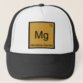 Mg - Mahatma Gandhi Funny Chemistry Element Symbol Trucker Pet (Voorkant)
