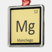 Mg - Manchego Cheese Chemistry Periodic Table Metalen Ornament (Links)