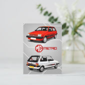 MG Metro Briefkaart (Staand voorkant)
