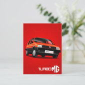 MG Metro Turbo Briefkaart (Staand voorkant)