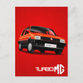MG Metro Turbo Briefkaart (Voorkant)