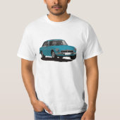 MG MGB GT - blauw - turquoise kleuren - selecteer T-shirt (Voorkant)