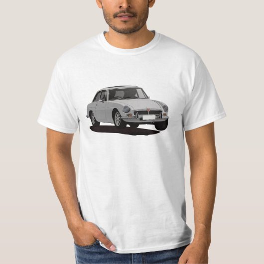 MG MGB GT - grijs T-shirt (Voorkant)
