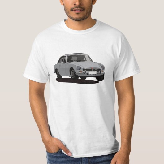 MG MGB GT V8 - grijs T-shirt (Voorkant)